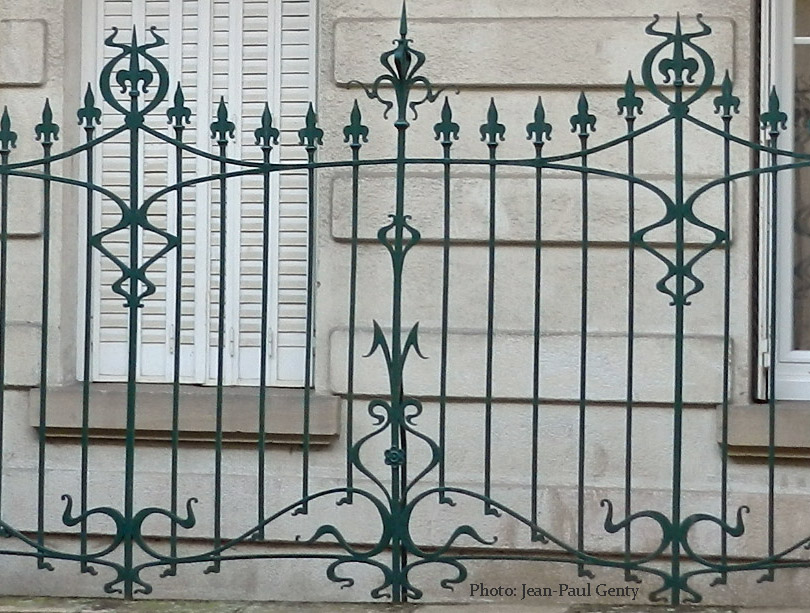 Grille art nouveau -Autun